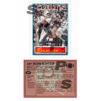 1983 STCC #407 Art Schlichter Topps Indianapolis Colts custom cards 1983 STCC #407 Art Schlichter Topps Indianapolis Colts custom cards