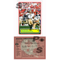 1983 STCC #409 Morten Anderson Topps New Orleans Saints custom card HOF 1983 STCC #409 Morten Anderson Topps New Orleans Saints custom card HOF