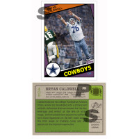 1984 STCC #408 Bryan Caldwell Topps Dallas Cowboys custom card 1984 STCC #408 Bryan Caldwell Topps Dallas Cowboys custom card