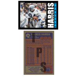1985 STCC Franco Harris Topps Seattle Seahawks custom card HOF