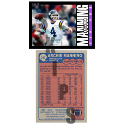 1985 STCC #397 Archie Manning Topps Minnesota Vikings custom card