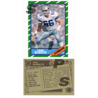 1986 STCC #406 Chris Schultz Topps Dallas Cowboys custom card 1986 STCC #406 Chris Schultz Topps Dallas Cowboys custom card