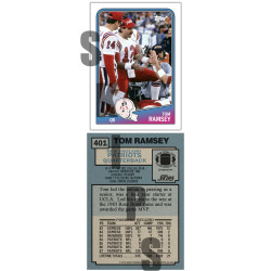 1988 STCC #401 Tom Ramsey Topps New England Patriots custom card