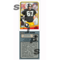 1988 STCC #412 Gary Dunn Topps Pittsburgh Steelers custom card 1988 STCC #412 Gary Dunn Topps Pittsburgh Steelers custom card