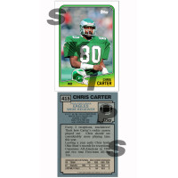 1988 STCC #415 Chris Carter Philadelphia Eagles Minnesota Vikings Custom card HOF 1988 STCC #415 Chris Carter Philadelphia Eagles Minnesota Vikings Custom card HOF