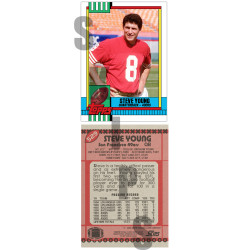 1990 STCC #529 Steve Young Topps San Francisco 49ers custom card HOF