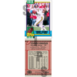 1990 STCC #530 Tommy Kramer Topps Minnesota Vikings custom card