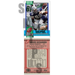 1990 STCC #532 David Howard Topps Dallas Cowboys custom card