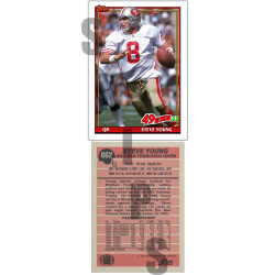 1991 STCC #662 Steve Young Topps San Francisco 49ers custom card HOF