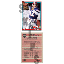 1991 STCC #663 Jim Kelly Topps Buffalo Bills custom card HOF