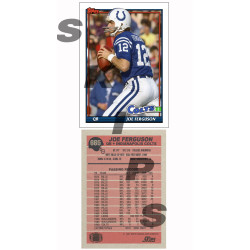 1991 STCC #665 Joe Ferguson Topps Indianapolis Colts custom card 1991 STCC #665 Joe Ferguson Topps Indianapolis Colts custom card