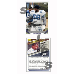 1993 STCC #663 Frank Cornish error no Topps Dallas Cowboys custom card 1993 STCC #663 Frank Cornish error no Topps Dallas Cowboys custom card