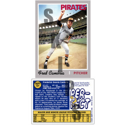 1970 STCC #721 Fred Cambria Topps Pittsburgh Pirates custom card
