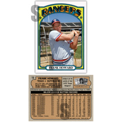 1972 STCC Autographs Ink Texas Rangers #19 Frank Howard