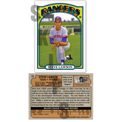 1972 STCC Autographs Ink Texas Rangers #24 Steve Lawson