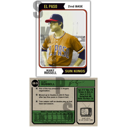 1974 STCC #KR-74 Kurt Russell El Paso Sun Kings Topps Tombstone Escape from New York