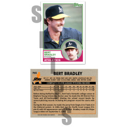 1983 STCC #793 Bert Bradley Topps Oakland A's