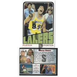 1972 STCC Topps Fletch Chevy Chase Los Angeles Lakers card SNL