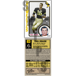 2020 STCC Iowa Hawkeyes Legends #19 Paul Krause Minnesota Vikings Redskins