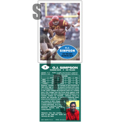 2021 STCC Collegiate Legends #9 O.J. Simpson Buffalo Bills 49ers Naked Gun USC Trojans