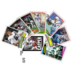 1975 1976 1980-1985 STCC missing Topps Dave Casper 8 card set Houston Oilers Oakland Los Angeles Raiders HOF