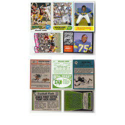 1962 1964 1968 1975 STCC Missing Topps Deacon Jones Rams Redskins 5 card set HOF