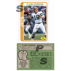 2026 STCC #FG-1 1978 Flash Gordon Sam J Jones New York Jets Topps Custom card 2026 STCC #FG-1 1978 Flash Gordon Sam J Jones New York Jets Topps Custom card