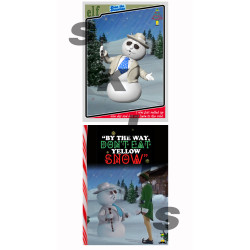 2025 #3 STCC Leon the Snowman Don't Eat the Yellow Snow Leon Redbone Elf